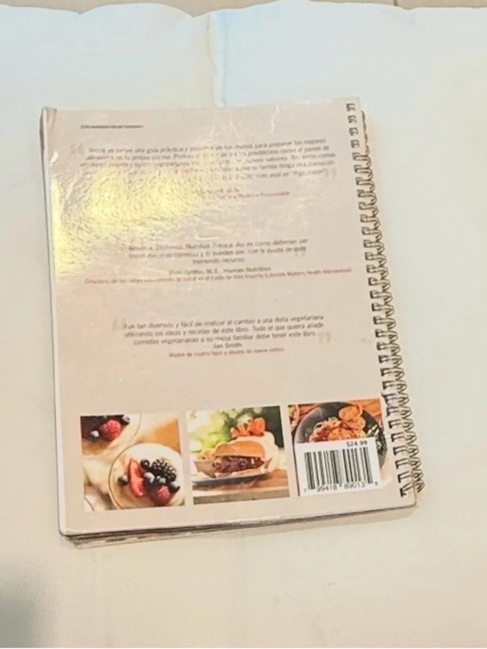 Algo Mejor Spiral-Bound Cookbook - White Cover